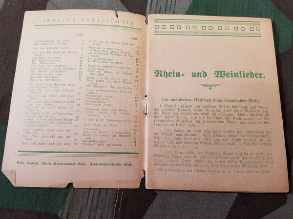 SALE! Rhein und Wein Lieder Humor Songbook