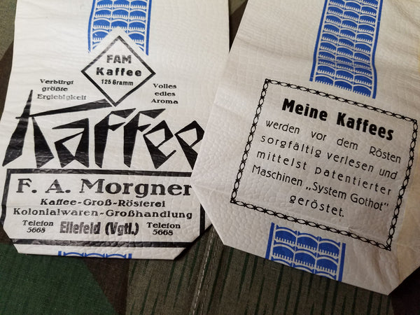Pre-war FAM Kaffee Bags
