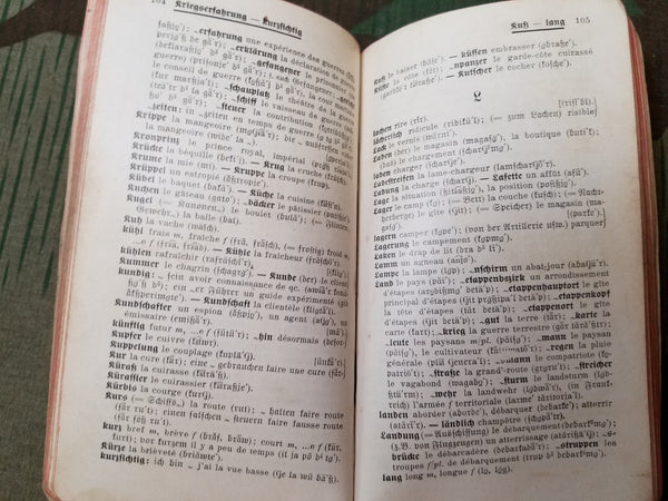 Tornister Wörterbuch German-French Dictionary