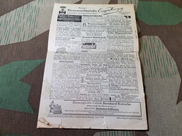 Ostdeutsche Bienenzeitung Beekeeper's Newspaper June 6 1944