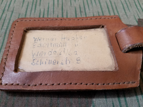 German Brown Luggage Tag