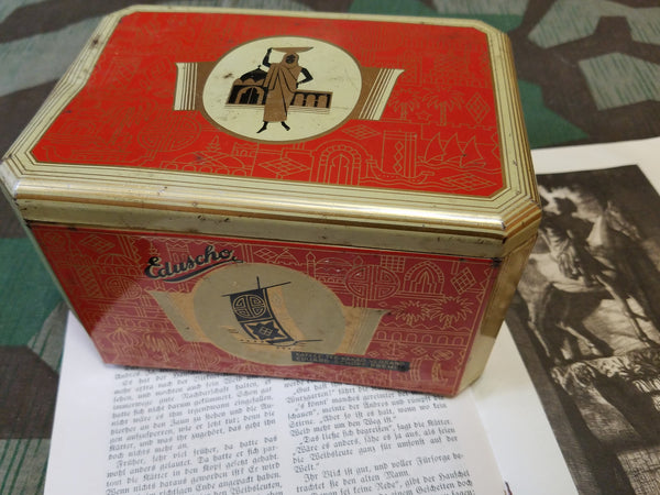 Eduscho Coffee Tin w/ 1939 Eduscho Magazine