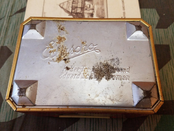 Eduscho Coffee Tin w/ 1939 Eduscho Magazine