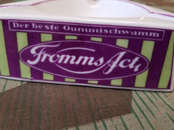 Pre-War Fromms Condom Triangular Ashtray