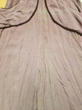 German Tan Dress with Brown Trim <br> (B-36" W-27" H-34")