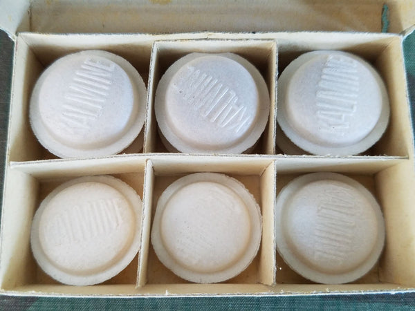 French Kalmine Pill Box with Contents