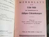Wie Helfe Ich? Original First Aid Book with Poison Gas Leaflet