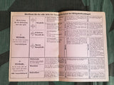 Wie Helfe Ich? Original First Aid Book with Poison Gas Leaflet