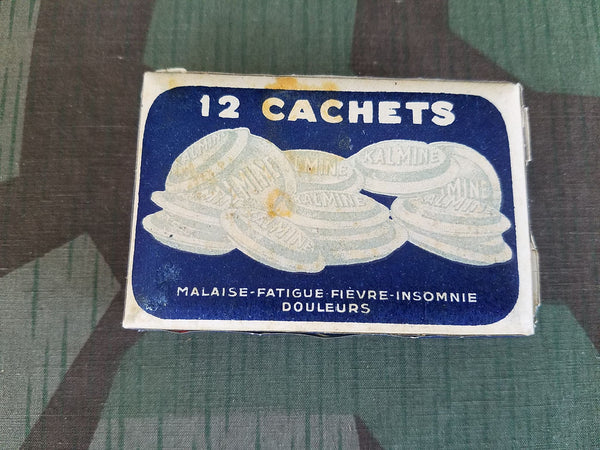 French Kalmine Pill Box with Contents