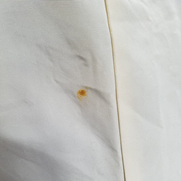 White and Pink Sleeveless Gown <br> (B-33.5" W-27" H-40")