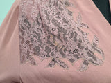 Pink Dress with Lace Inserts <br> (B-43" W-31" H-43")