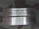 German Map Case Ruler Schussweitenmesser 1938