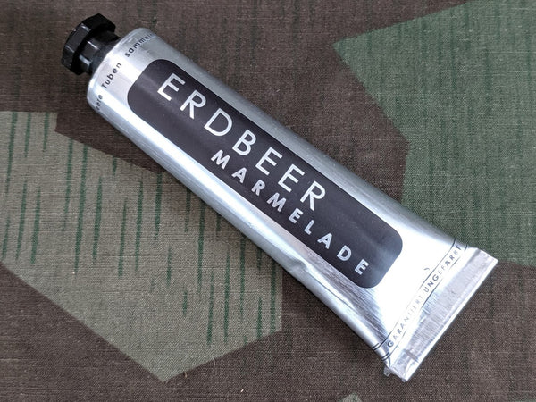 Erdbeer Marmelade Strawberry Jam Tube Ration FULL