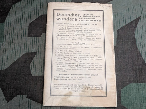 Hiking Map of the Thüringer Waldes