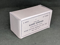 1943 Camouflage Gauze Bandage 3 Inch by 10 Yards