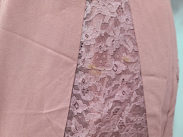 Pink Dress with Lace Inserts <br> (B-43" W-31" H-43")