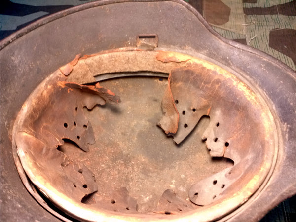 Original M35 Double Decal Luftwaffe Helmet 66 Shell