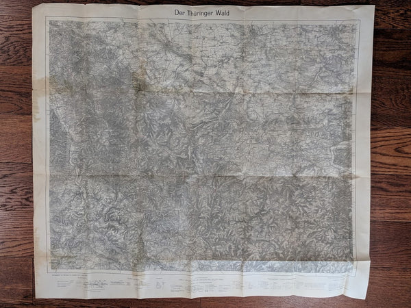 Hiking Map of the Thüringer Waldes
