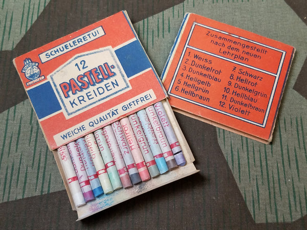 Original WWII-era German Box of Pastell-Kreiden Crayons