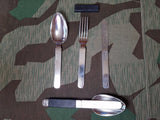 Original WWII German Aluminum Camping Utensil Set Solingen