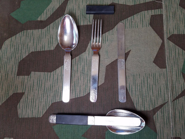 Original WWII German Aluminum Camping Utensil Set Solingen