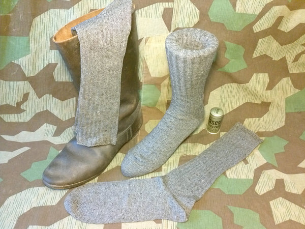 Original WWII German Army Pattern Gray Socks (Size 3) Wehrmacht