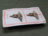 Army Nurse Collar Insignia on Card