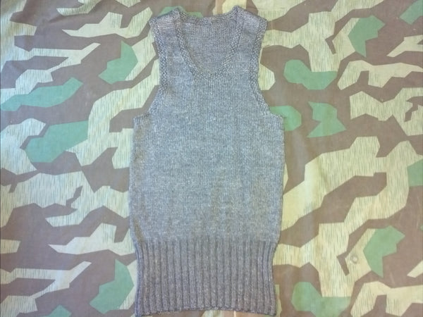 Vintage German Look Gray Sweater Vest (WWII era)