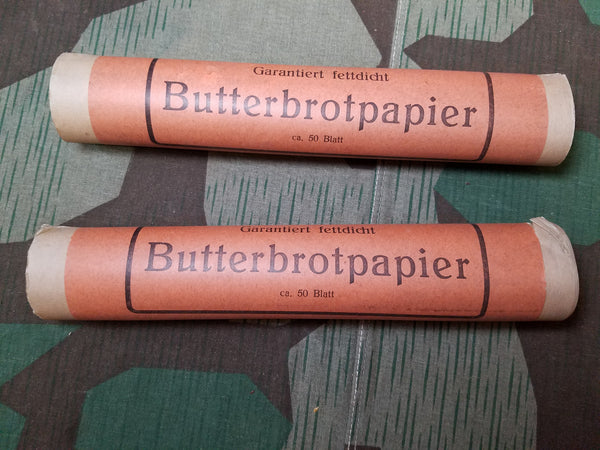 Vintage WWII-era German Butter Bread Paper Roll