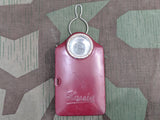 Vintage WWII German Hassia Red Flashlight