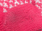 Red and White Knit Mittens