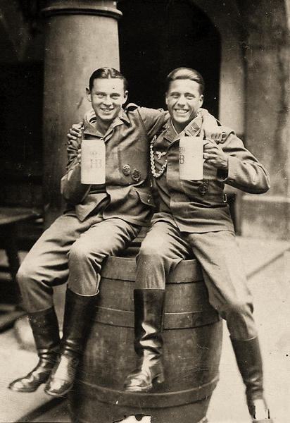 WWI Kgl. Hof-Bräuhaus München 1L Krug with Lid <br>(made between 1913-1918)