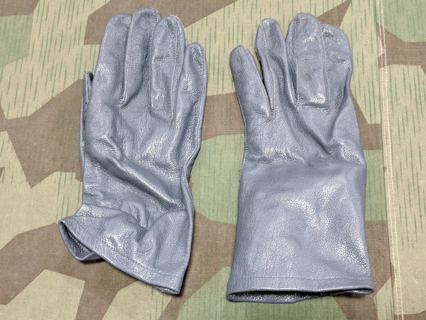 Gray German Leather Gloves Size 9