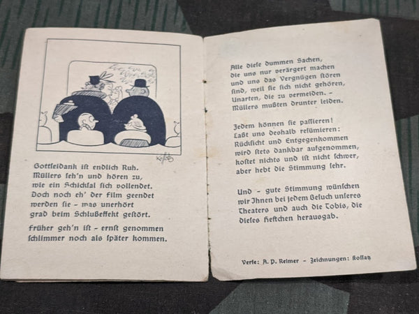 Dumme Geschichten Theater Etiquette Book