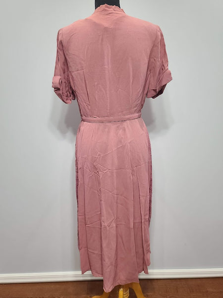 Pink Dress with Lace Inserts <br> (B-43" W-31" H-43")