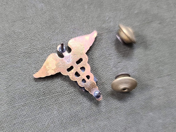 Army Nurse Collar Insignia on Card