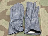 Gray German Leather Gloves Size 9