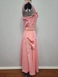 Pink Seersucker Sleeveless Dress <br> (B-33" W-26")