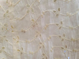 Pale Yellow Eyelet Dress <br> (B-47" W-42" H-49")