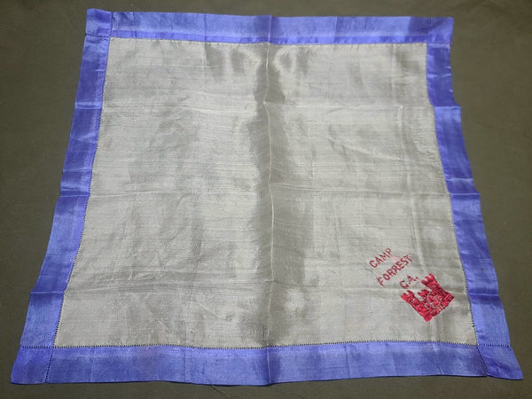 Camp Forrest GA Engineer Silk Sweetheart Hankie