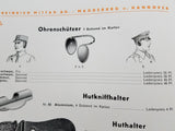 Original German Folding Earmuffs Green Cloth