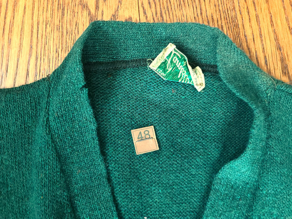 Green Wool Sweater Size 48 <br> (43"-45" Chest)