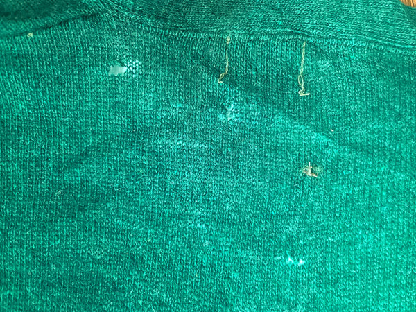 Green Wool Sweater Size 50 (AS-IS) <br> (44"-46" Chest)