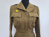 British Made Women's Ike Jacket and Skirt <br> (B-37" W-25" H-37")