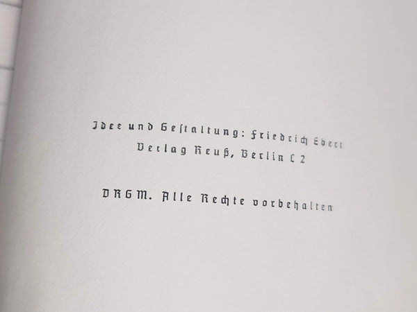 Original Ehren-Chronik Photo Album Stripped