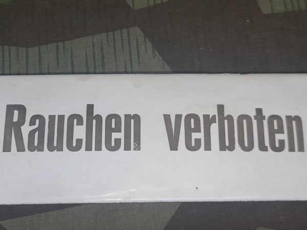Rauchen Verboten No Smoking Enamel Sign