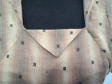Brown Tan Stripe Dress <br> (B-38" W-28" H-40")