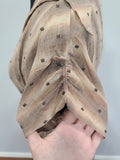 Brown Tan Stripe Dress <br> (B-38" W-28" H-40")