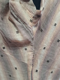 Brown Tan Stripe Dress <br> (B-38" W-28" H-40")