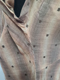 Brown Tan Stripe Dress <br> (B-38" W-28" H-40")